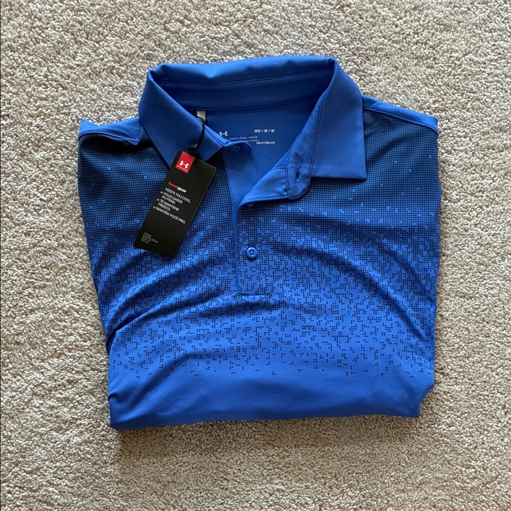 Under Armour Men's Gradient Blue Polo